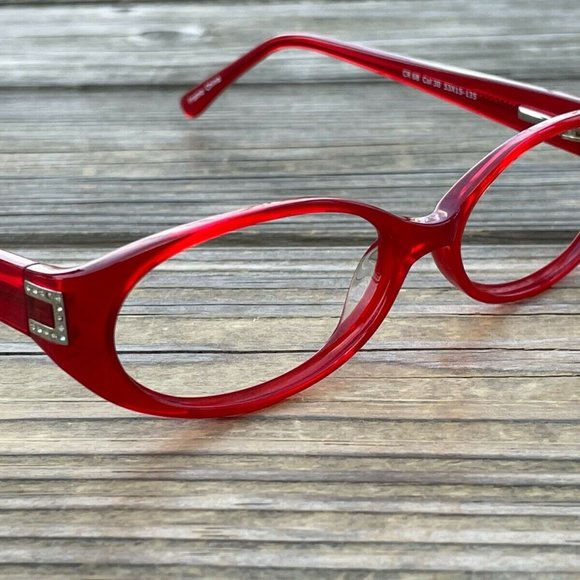 Christian Rothschild Eyeglasses Frame CR 68 Red Glasses Frame 53[]15 135 - Picture 2 of 12